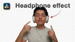 How to Create the Headphones Effect in DaVinci Resolve (Fairlight EQ Tutorial)