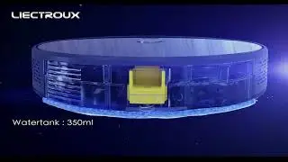 LIECTROUX C30B Robot Vacuum Cleaner AI Map Route,Memory,Super Smart Partition,WiFi App,6000Pa Suctio