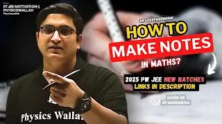 How to make Notes in Maths??  || Sachin Sir || IIT JEE MOTIVATION  