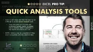 EXCEL PRO TIP: Quick Analysis Tools