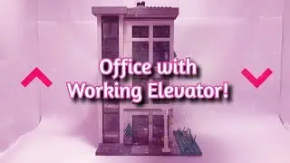 This Lego Office Has A WORKING ELEVATOR - Lego MOC Review