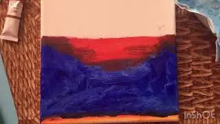 Я нарисовал закат масляными красками
