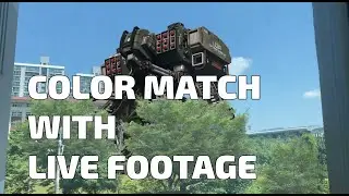 NUKE 101 - CG Character Color Matching with Live Footage