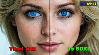 Just one setting and Tiled VAE will work with SDXL in A1111! | Stable Diffusion