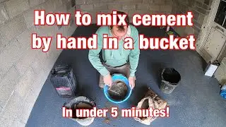 How to mix cement by hand