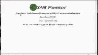 1z0-322  Oracle Revenue Management and Billing 2 Implementation Essentials