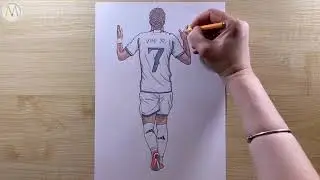 Как нарисовать футболиста Винисиуса Жуниор Vini Jr. / Vini jr. drawing