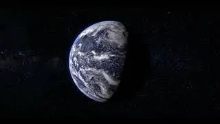 Earth Rotating In Space  - Animation in HD