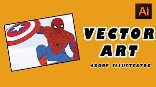 Vector  Portrait  in Adobe illustrator(2014)🎥  