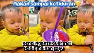 Gemess!!! Kenzi Ngantuk Berat Habis Mainan Salju , Makan sampai Ketiduran 🤭