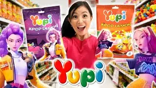 BUY YUPI KPOP DEMON HUNTER CANDY AT THE MINIMARKET! THERE'S RUMI, ZOEY, AND MIRA!