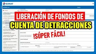 Liberación de fondos de DETRACCIONES 2024 |¿Cómo solicitar la liberación de fondos de detracciones?