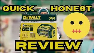 DEWALT DCR011 Bluetooth Speaker Review (with no talking)
