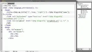 Wordpress Theme Design Course: Headers and Footers