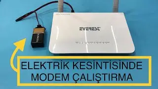 Elektrik Kesintisinde Modem Nasıl Çalıştırılır - Modem Operation in Power Failure