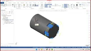 Rough machining in open contour area | Training Mastercam 4 axis # 2