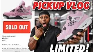 SOLD OUT! Nike Jordan 4 Pink Orchid Pickup Vlog & Unboxing.