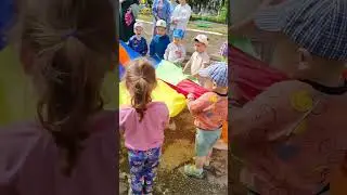 праздник удался! с днём защиты детей #shorts #праздник #деньзащитыдетей в гости пришла КАРАМЕЛЬКА!