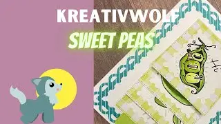 Sweet Peas | Aquarell kolorieren | Wasserfallkarte | Stampin Up!