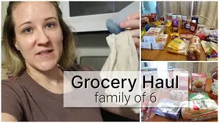 Family of 6 Grocery Haul & Random Cleaning // sahm VLOG // Mommy Etc