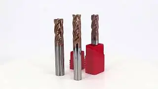 AUGT HRC55 Carbide Bull Nose End Mill 4Flutes Copper Milling Cutter Alloy Coating Tungsten Steel Cu
