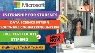 Microsoft Internship For Students | Internship Opportunity at Microsoft | Latest Off Campus Drive