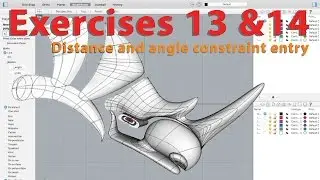 Distance and Angle Constraint in Rhino 3D