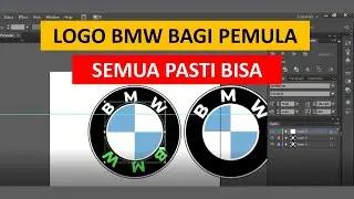 TUTORIAL MEMBUAT LOGO BMW ADOBE ILUSTRATION || HOW TO MAKE BMW LOGO