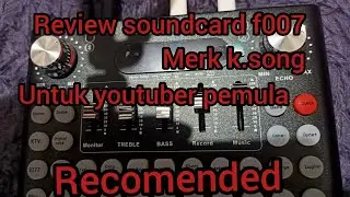 Review soundcard mirip V8 k-song live untuk cover lagu / gaming