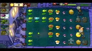Прохождение Plants VS Zombies уровень 2 ночь