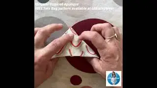 Origami-Inspired Applique #ecobag  #freepattern #sewingtutorial #asmr #fabricfolding #cottonfats