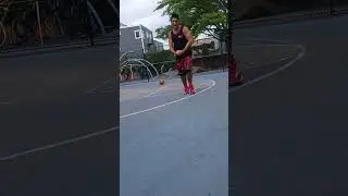 3-point hookshot, second try of the day