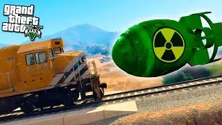 ЧТО БУДЕТ ЕСЛИ ПОЕЗД ВРЕЖЕТСЯ В ЯДЕРНУЮ БОМБУ? - ЭКСПЕРИМЕНТ В GTA 5