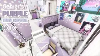 Gamer's Purple Micro Home 💜 Sims 4 Speed Build