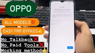 OPPO A57 2022 FRP BYPASS ANDROID 12 || Latest UPDATE working on All OPPO Models - EASY Solution💯