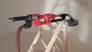 Шлифуют на стройке.  Giraffe Flex WST 700 vv