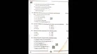 Ap inter 1st year English public question paper 2023