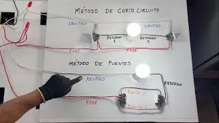 2 Formas de conectar los Interruptores de 3 vías. Método de Cortocircuito VS Método de Puentes
