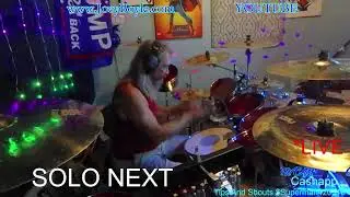 " LIVE DRUMS " Rock/Metal~OZZY Iron Maiden Rush Gamma Ray HammerFall Sabaton~ By J.Boyle  End Solo