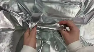 Liquid Foile Spandex- Lucky Silver #11827