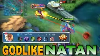 3 MINUTES GODLIKE NATAN x MANIAC | TOP GLOBAL NATAN - MOBILE LEGENDS