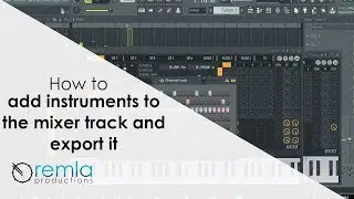 How to send instruments to the mixer in fl studio 20