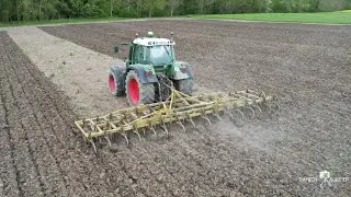 Préparation des terres / Fendt 718 & Canadien Lachaud 8M/ Domaine Rassat