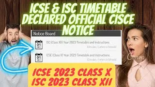🔴BREAKING NEWS! ICSE COUNCIL RELEASES TIMETABLE FOR ICSE ISC 2023 |SHOCKING🤯 #icse2023 #isc2023