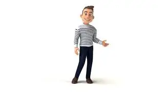 White screen animation background video man talking, 3D animation video boy walking #shorts #3d #2d