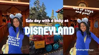 Solo Disney Day with a Baby (Hot Mom Walk at the Parks Vlog!)