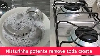 Como limpar chapinha de fogão SEM ficar se matando de ariar