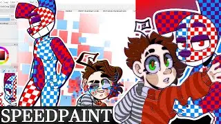 Checkered Tears [Speedpaint] ft. 🟥Checkerz & Katie🟦