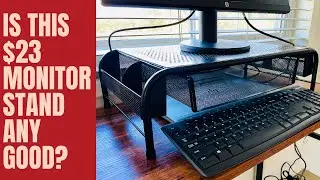 SimpleHouseware Metal Desk Monitor Stand Review And Assembly