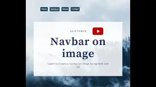 Navbar on Image